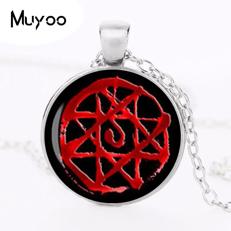 Full Metal Alchemist Necklace Full Metal Alchemist Pendant Glass Dome Pendant Necklace HZ1