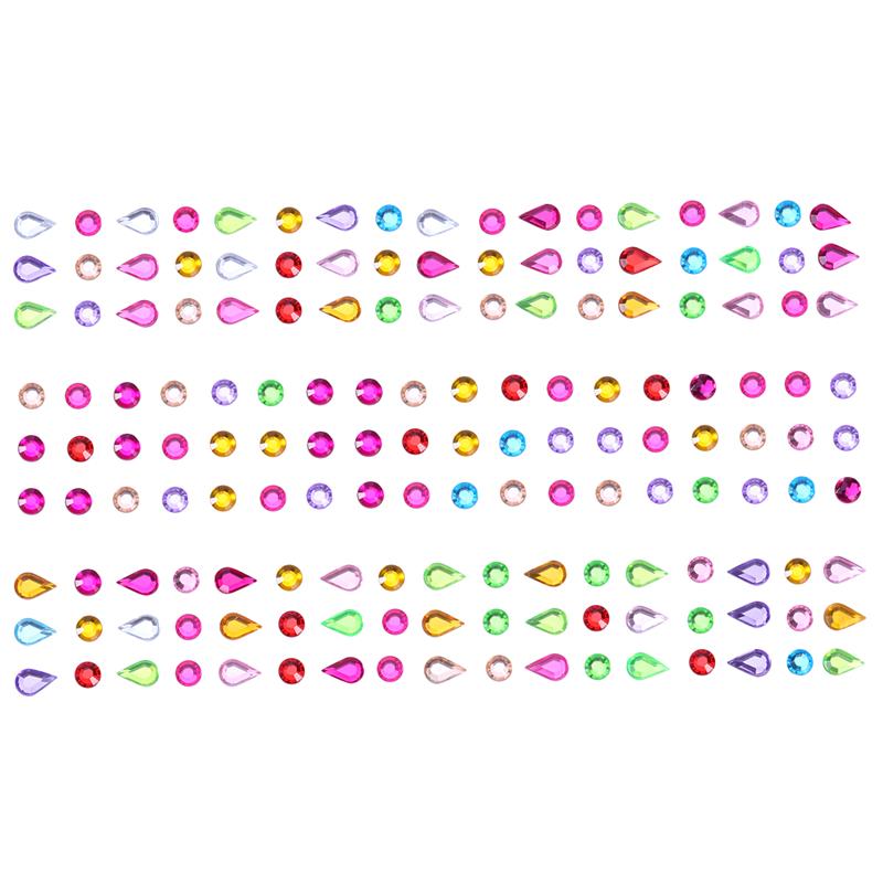 Zelfklevende Strass Sticker Bling Craft Juwelen Crystal Gem Stickers Ambachtelijke Speelgoed Diy Verjaardag Voor Kids (Water ): Water Drop