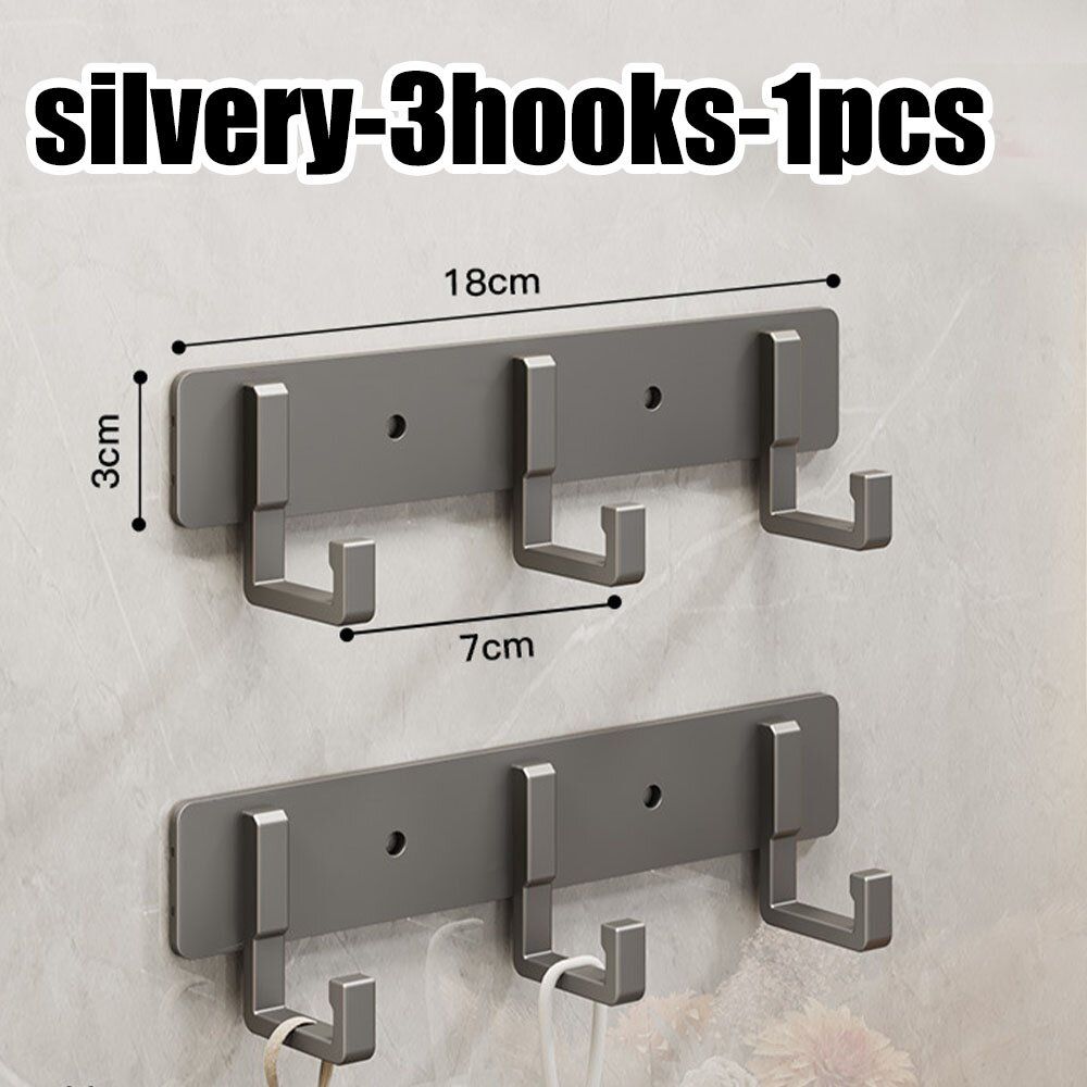 Perchas para cocina y baño, ganchos adhesivos portadores, toallas adhesivas fuertes, paredes de baño sin perforaciones montadas en la pared: YELLOW