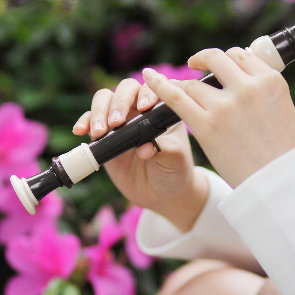 IRIN ABS Alto Recorder 8 Loch Barock Stil Recorder Abnehmbare mit Finger Rest und Tragetasche Klassenzimmer Wind Instrumente