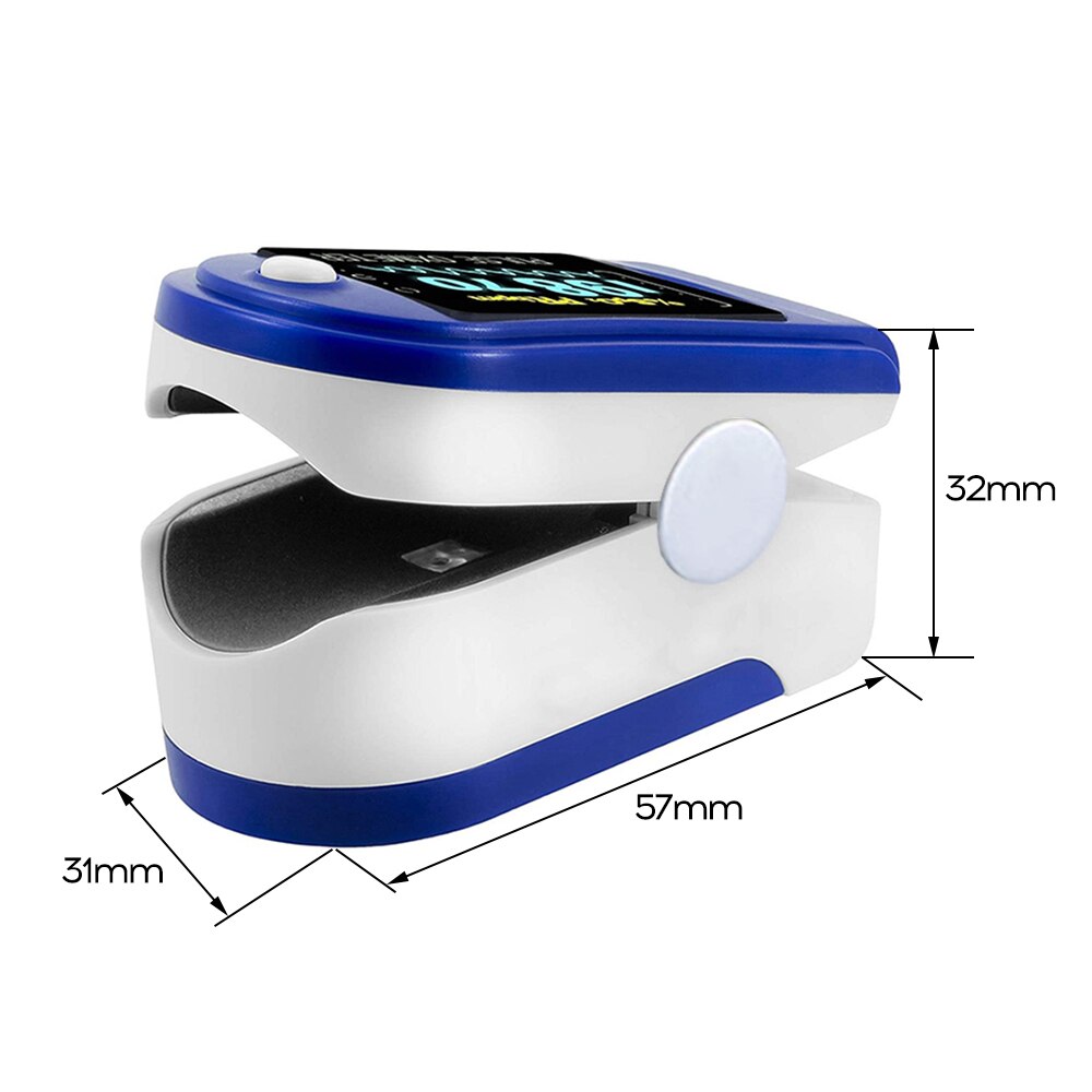 Fingertip Pulse Oximeter Mini SpO2 Monitor Oxygen Saturation Monitor Pulse Rate Perfusion Index Measuring Gauge Device