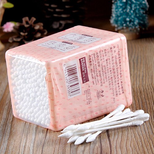 200 pièces/lot cosmétique beauté écouvillons oreille propre bijoux pointus coton écouvillons femmes santé maquillage q-conseils coton écouvillons