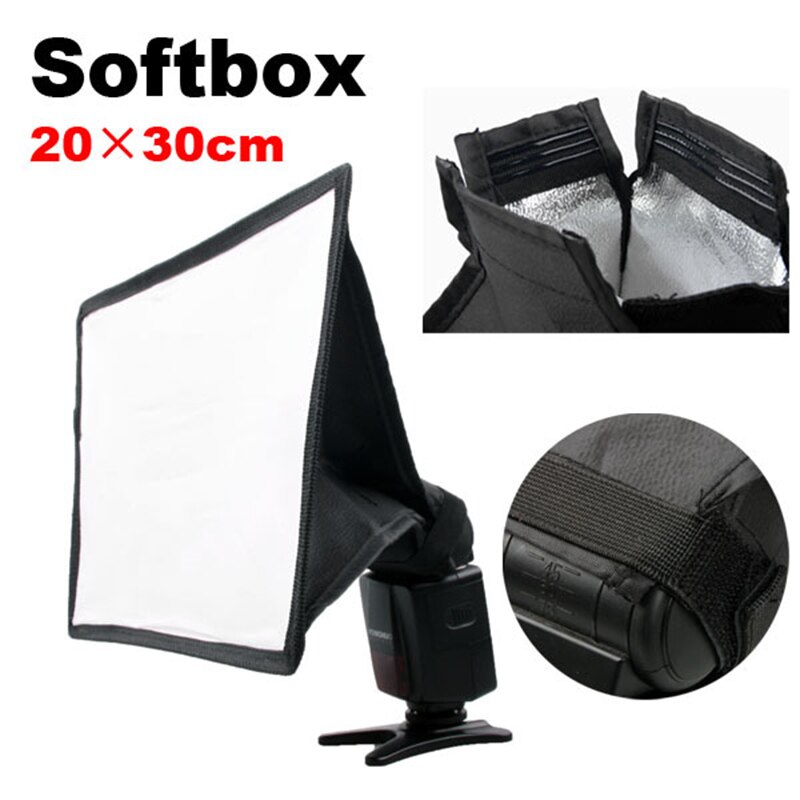 30*20cm Flash Softbox difusor para Yongnuo YN-560 YN-468 YN-467 YN465 YN-460 II YN-460 YN-462 YN-560 II YN-565EX Sppedlite