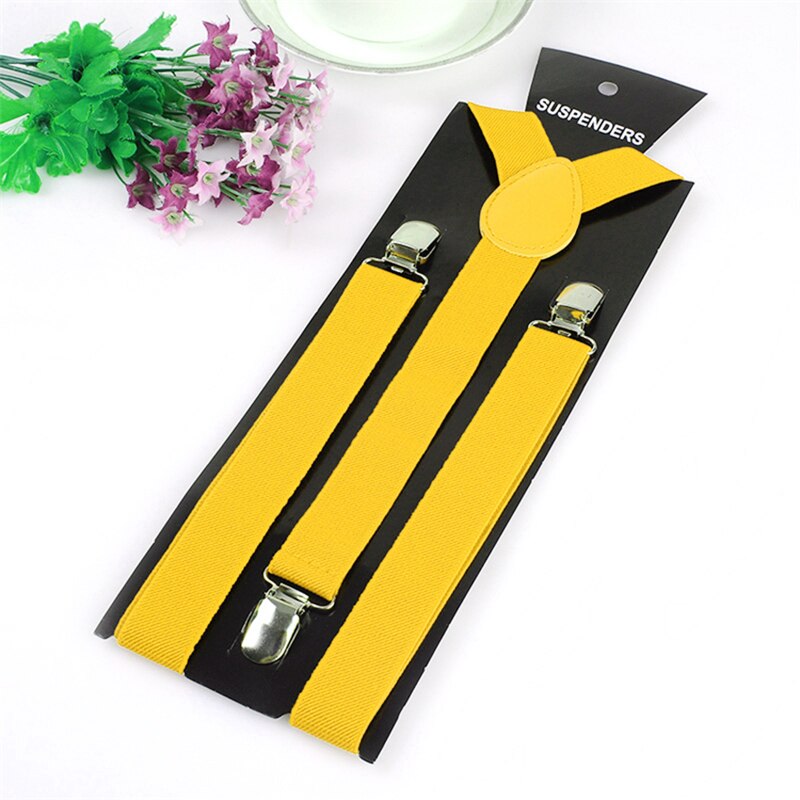 Adjustable Men Women Unisex Clip-on Suspenders Elastic Y-Shape Adults Pants Braces Straps Costume Accessories Supplies