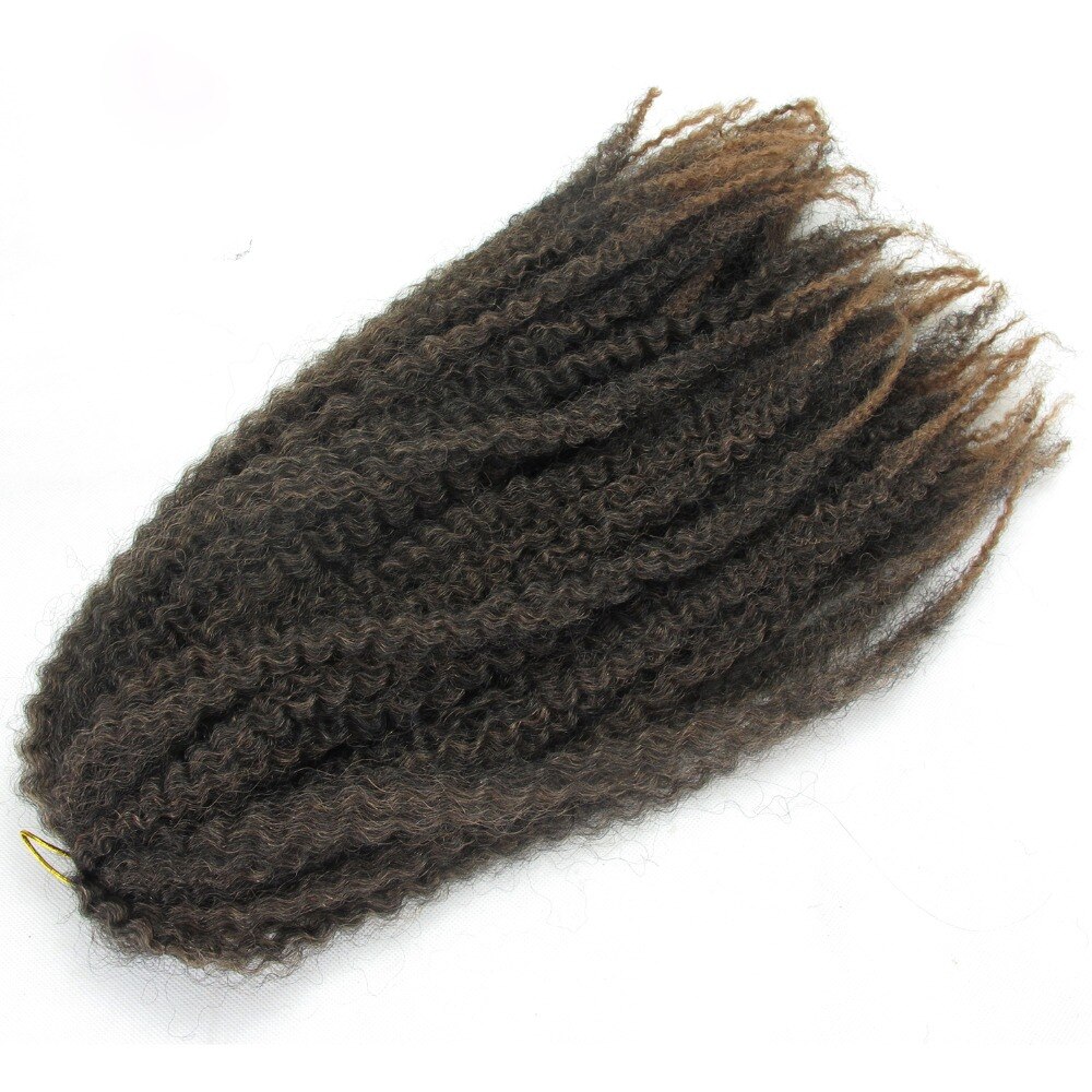 Dream ice's ombre jumbo marley hæklet fletning hår syntetisk krøllet marley hair extensions til fletning af hår