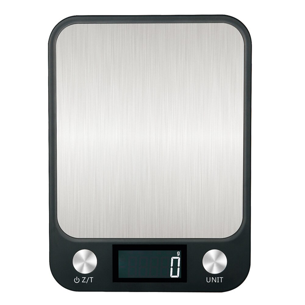 Digital mat/köksvåg ,22 lb 10 kg, känslig beröringsknapp, rostfritt stål matvikt elektronisk för matlagning bakning, svart: Default Title