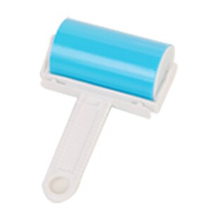Herbruikbare Lijm Hair Remover Kleding Schoon Lint Roller Tapijt Reinigen Pluche Bont Borstel Dust Remover Cleaner: Blauw