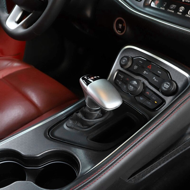 Car Gear Shift Knob Head Decor Cover Stickers for Dodge Challenger