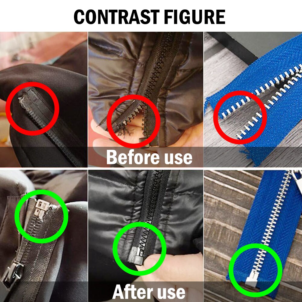 10 Teile/sätze Metall Reparatur Reißverschluss Stopper Offene Ende Reißverschluss NäHenne Stopper Zubehör Reißverschluss M5T9 DIY Für Kleidung