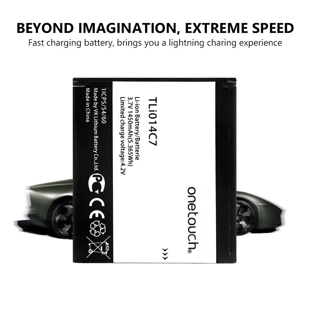 Original TLi014C7 TLi-014C7 batería para 4024D 4024X4,0 "3,7 V 1450mAh TLi 014C7 Alcatel OneTouch Pixi primero