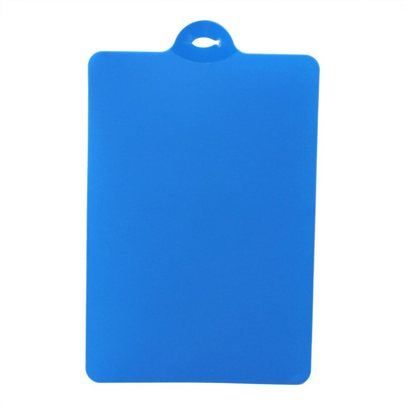 Herramientas de cocina de plástico Flexible PP antideslizante, tabla de cortar con agujero colgante, para cortar rebanadas de comida, 301-0490: blue