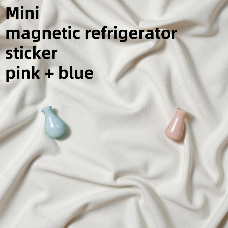 Mini aimant de de Vase en céramique, ensemble d'aimants de réfrigérateur, aimant de réfrigérateur DIY pour fleurs, décorations de réfrigérateur: Violet