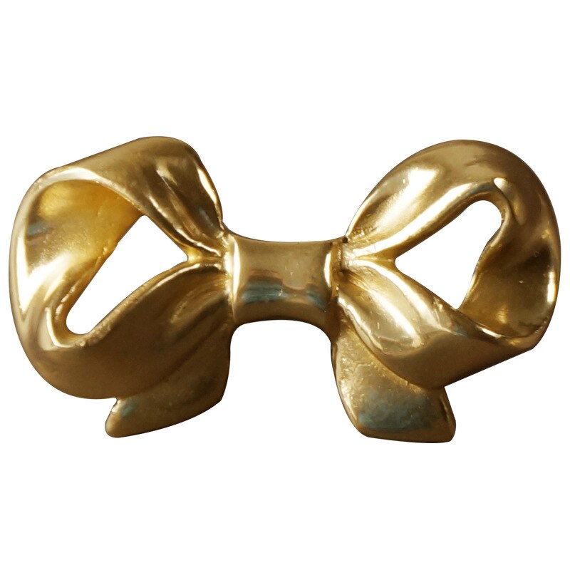 Brass Modern Bow Furnitur Handl Knob Kitchen Door Handl Interior Door Handl Gold Kitchen Door Handl