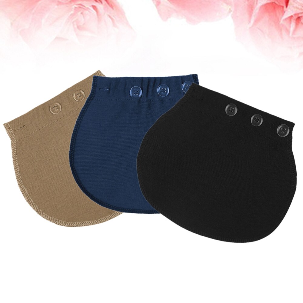 3 pièces boucles de grossesse ceinture ceinture réglable couture élastique Extender bouton tampons boucles prolongées pour pantalons vêtements