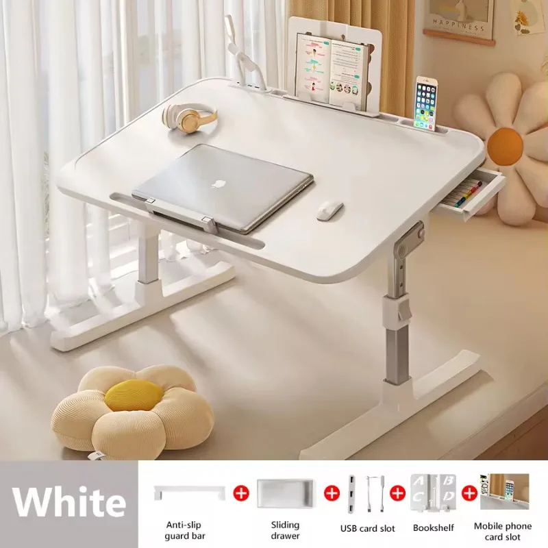 Table d'ordinateur portable pliable bureau petit bureau conseil réglable relevable ordinateur portable dortoir étudiant bureau Simple maison enfants bureaux d'étude: Vin rouge
