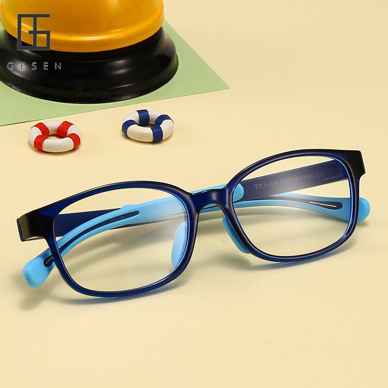 Kids Glasses Blue Light Glasses Boy Girls Adjustable Colorful Children Computer Optical Frame Eyeglasses Soft Frame UV400