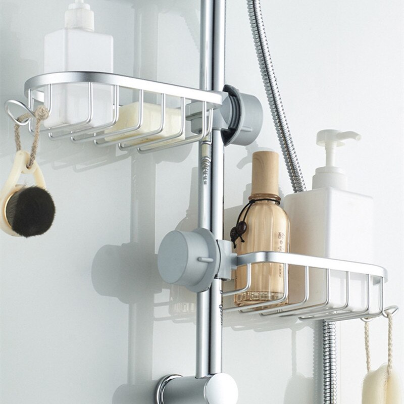 Convenient Clip-on Soap Tray Stainless Steel Soap Dish Adjustable Shower Rail Slide Soap Plates Smooth Bathroom Kitchen Holder