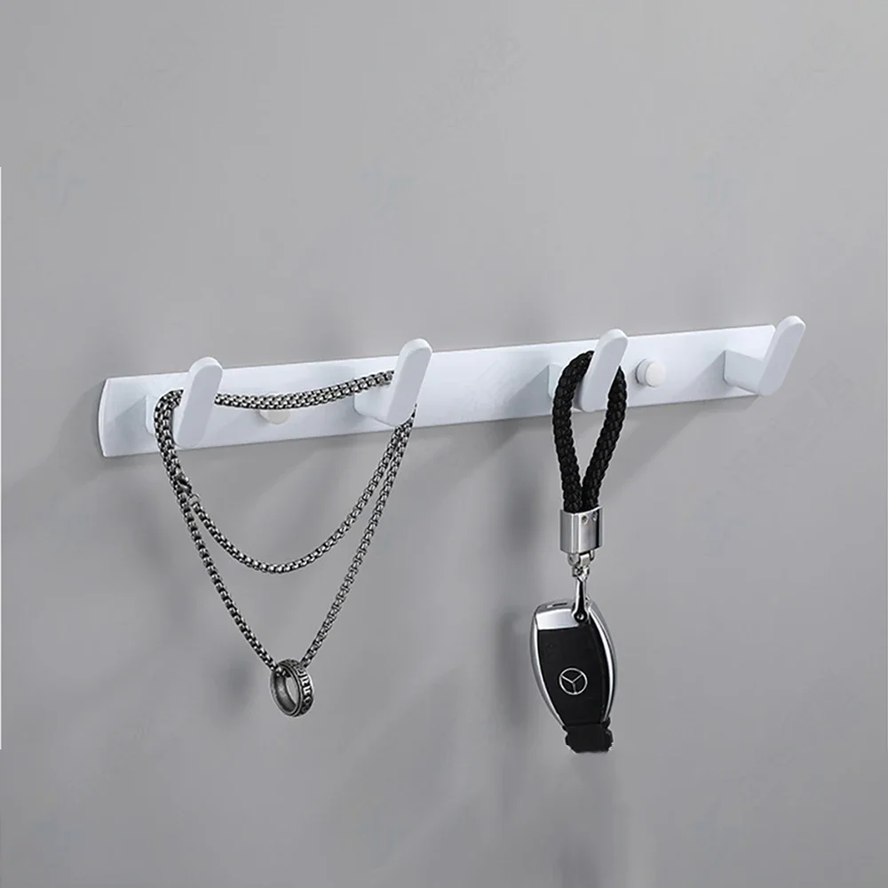 Zauberstab Halfter Kleider haken Kleider handtuch Halfter weiß Aluminium Toilette Flur Haken hängen Regal Schlecht Küchen zubehör