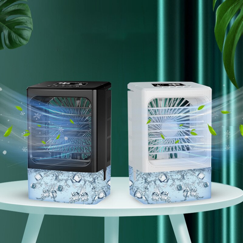 Ventilador humidificador de 600mL, Enfriador de agua de escritorio, aire acondicionado portátil, pequeño ventilador de pulverización, ventilador de niebla de agua de refrigeración de aire silencioso