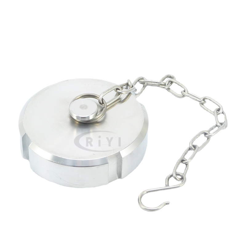 DIN DN20/25/32/40/50/65/80/100/125 304 Stainless Steel Sanitary Couping Union End Cap Homebrew Plumbing Fitting: 110*63mm / WHITE