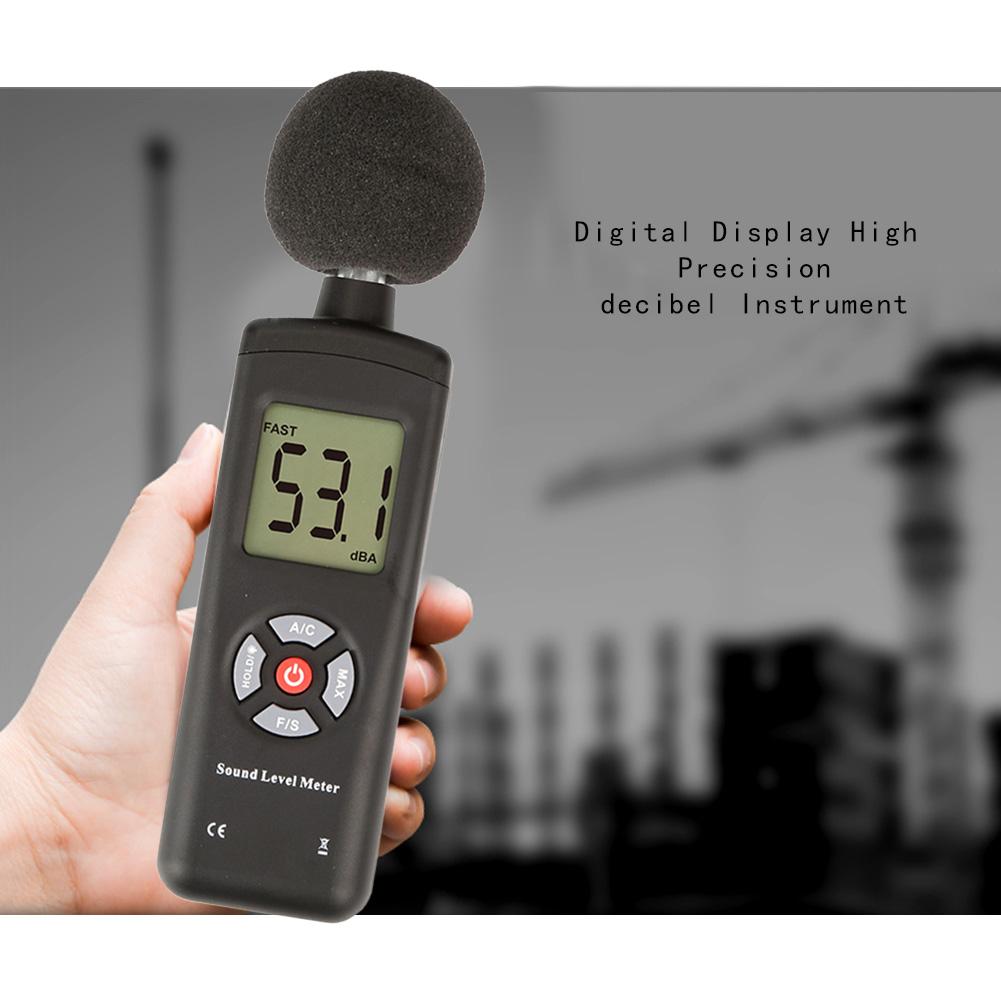 Sound Level Meter Multi-function 30-130dB Mini Sound Level Noise Meters Decibel Meter Logger Noise Audio Detector