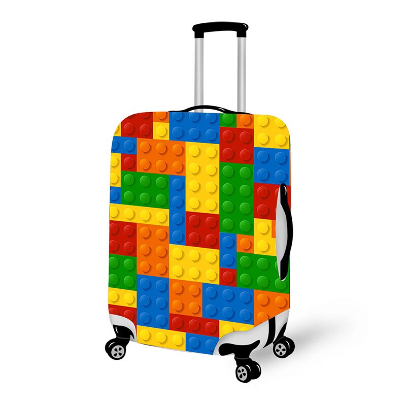 travel malas de space cover waterproof luggage protective dust cover for suitcases 3D face expressions luggage cover: HW7182 / L