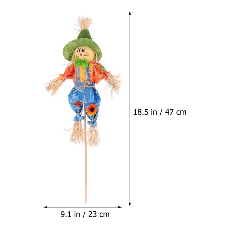 Cute Autumn Garden Scarecrow Lovely Scarecrow Decor Halloween Decoration Party Supplies Photography Props For Garden Home Yard