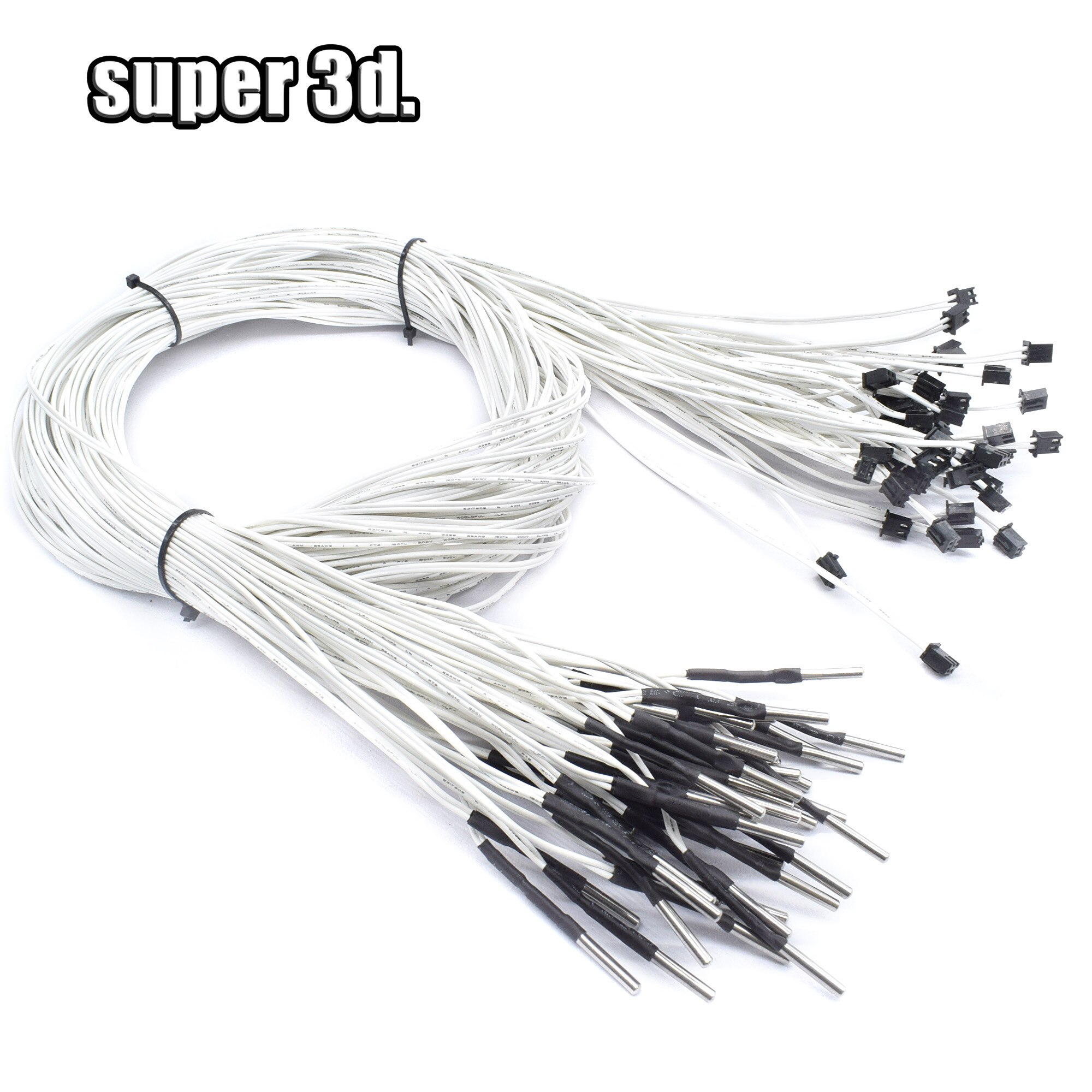 1 PC NTC100K Thermistance avec 100 cm/200 cm nouveauté longueur du Câble pour 3D Imprimante
