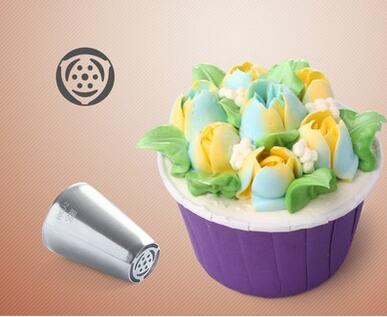 Russian Tulip Stainless Steel Icing Piping Nozzles Pastry Decorating Tip Fondant Cake Cupcake Decorator 11 Patterns: 2