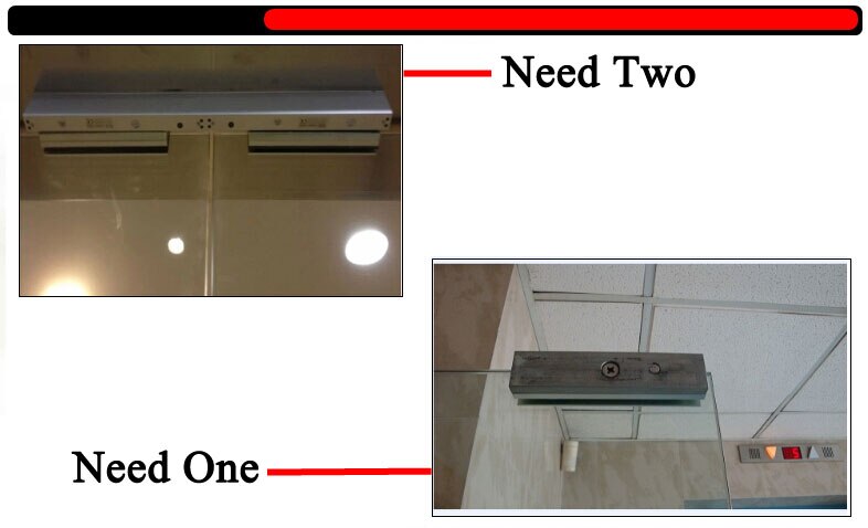 Magnetic lock U shape bracket for 280kg 600lbs frameless glass door Access Control System