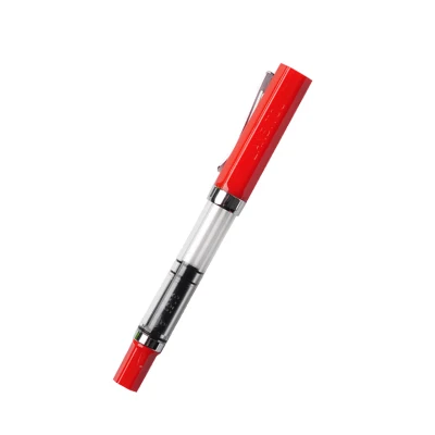 Pluma transparente de plástico para caligrafía para práctica estudiantil, punta con capucha de 0,5mm y Punta de 0,38mm, útiles escolares con tinta de Color: Juego de bolígrafos