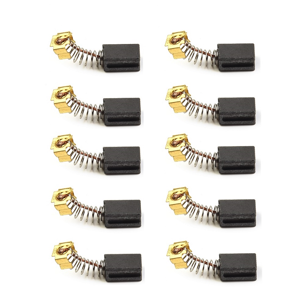 10 Stück Kohlebürsten 6 x 9 x 12 mm für CB406 CB407 CB418 CB419 191962 -4 HR2432 HR2450 HR2450T Elektromotor-Winkelschleifer Zugang