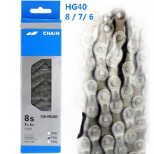 HG40 CN-HG40 per tutti i 6/7/8 velocità catena 116L collegamento per SHIMANO bici della bicicletta in scatola catena con 1 perno catena 7.3 Mm lunghezza dell'albero
