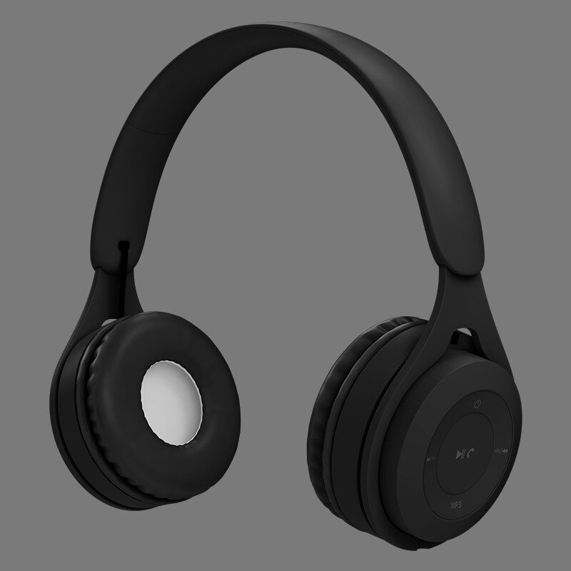 Bluetooth Wireless Headphones Kids Headphones Noise Cancelling Stereo Over Ear Earphones With Microphone For Laptop Phone: black