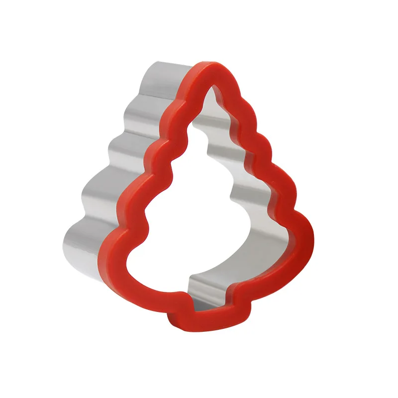 Fiore stampo per biscotti plastica albero di natale stella Casa campane fiocco di neve animale tagliabiscotti pasticceria stampi per fondente strumento per decorazioni per torte: Beige