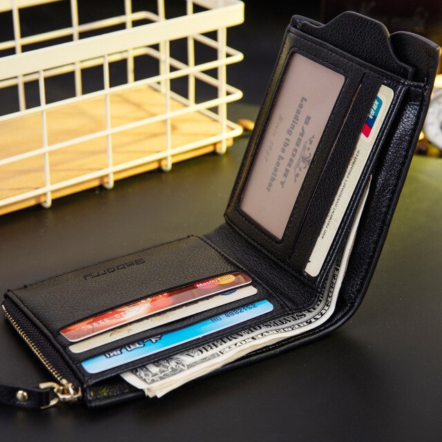 Xiaomi Men Card Holder Antimagnetic Anti-Radio Frequency Identification RFID Short wallet card case