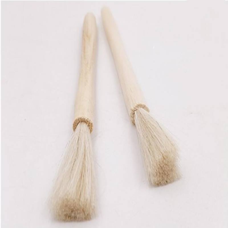 Laboratory soft wool brush wooden handle electronic balance cleaning brush