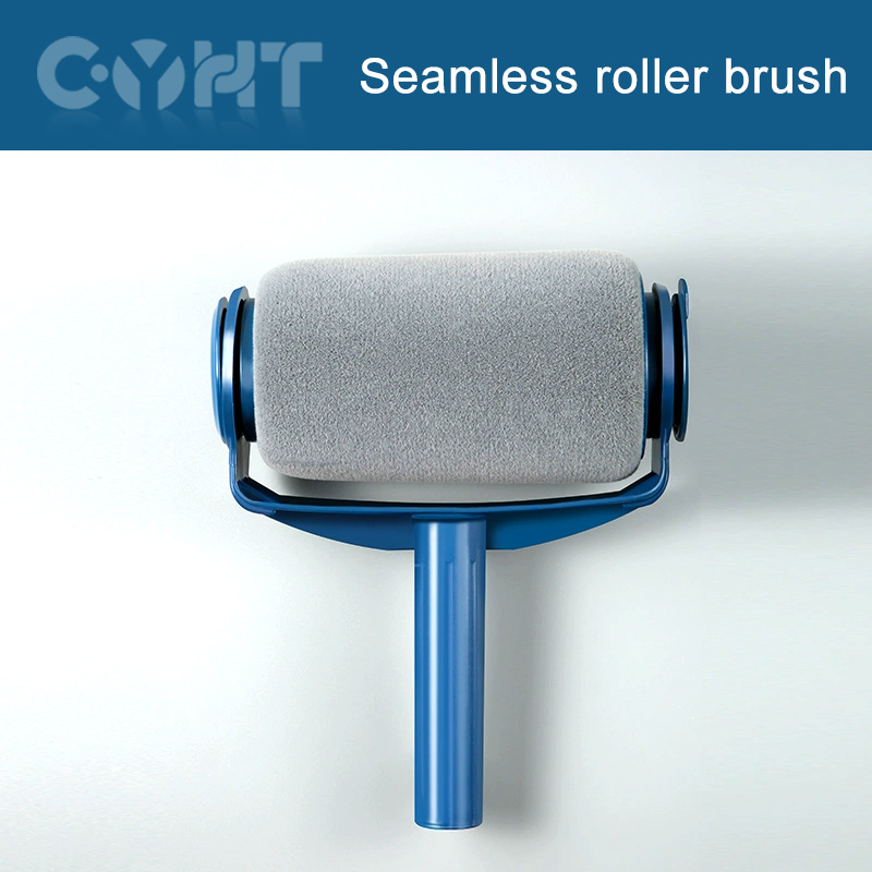 Naadloze Verstelbare Muur Roller Kwast Emulsie Verf Muurschildering Telescopische Staven Borstels Textuur Roller Verfborstelgereedschap: Romig-wit