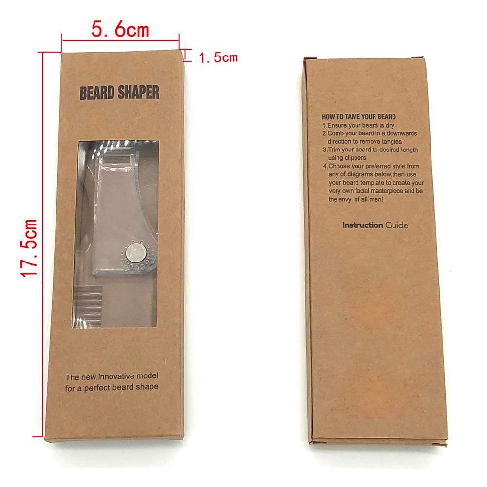 Beard Styling Shaping Template Ruler 360 Rotation ... – Grandado