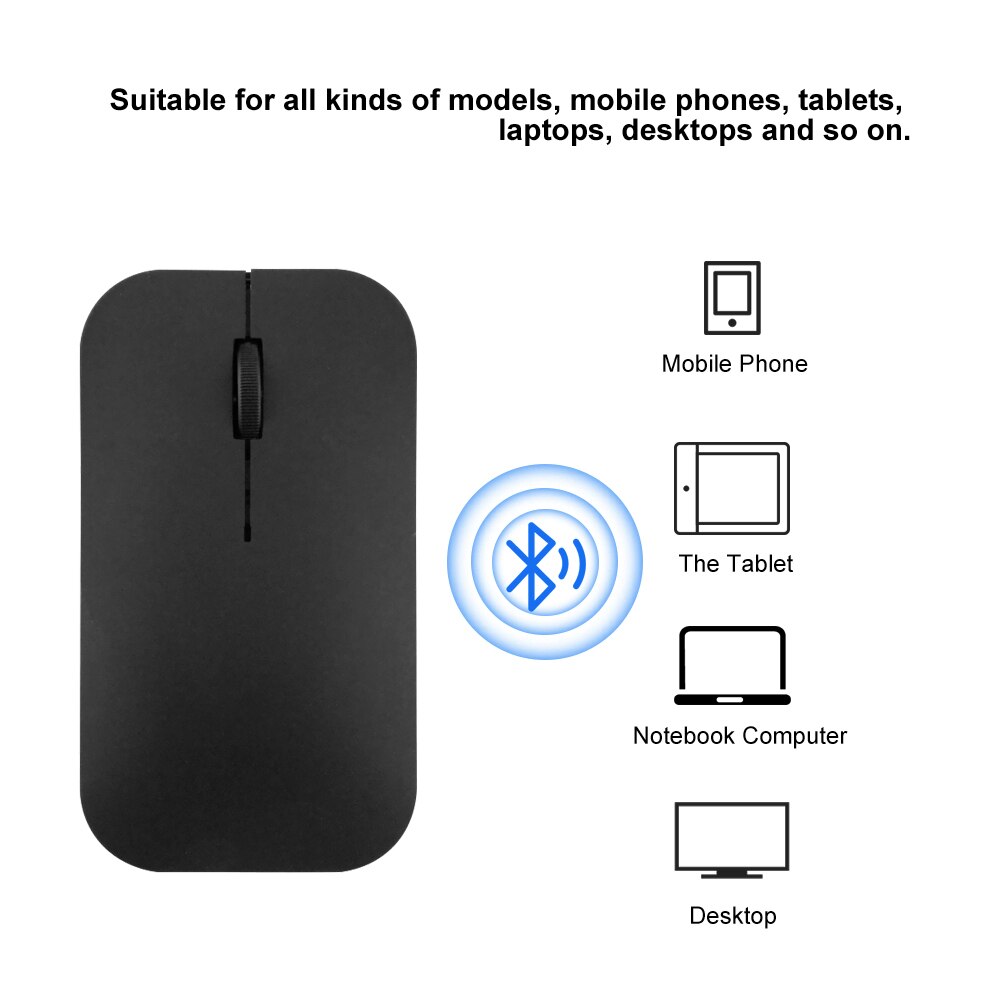 Bluetooth 3.0+4.0 Wireless Mouse Rechargeable Optical Office Computer Mice Ergonomic Slim Portable 3d PC Silent Mouse For Laptop