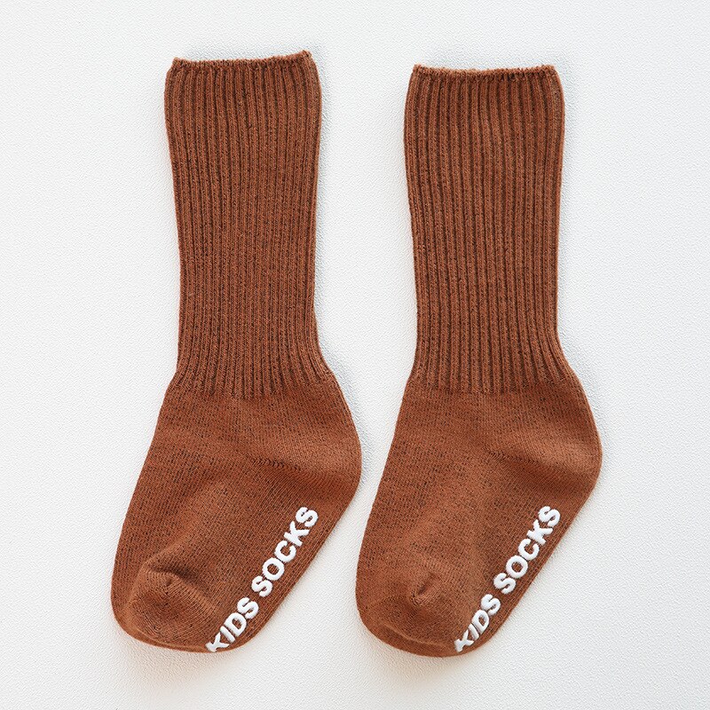 Calzino per neonato in cotone primaverile silice sul fondo calzini per neonato antiscivolo calzino per bambina per bebes accessori ricevitore nacido vestiti per bambini: baby sock 2 / 0-12M