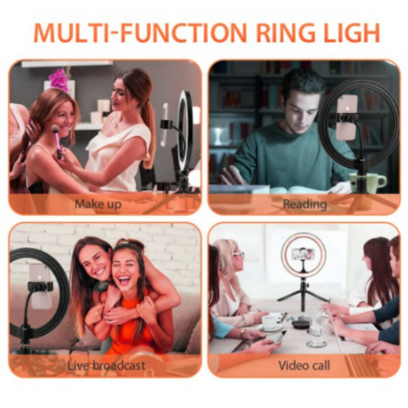 LED Selfie Ring Light Dimmable LED Ring Lamp Photo Video Camera Phone Light ringlight For Live Fill Light