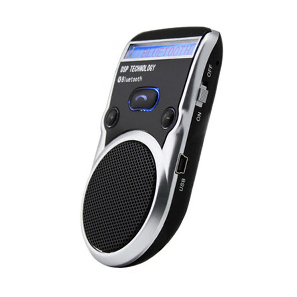 Solar- angetrieben Bluetooth Wagen Bausatz LCD Anzeige Anrufer Ich würde Hände Frei Bluetooth Lautsprecher in Auto Freisprechen