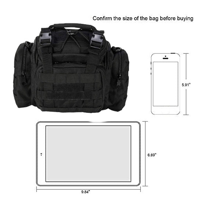 Large Capacity Fishing Tackle Storage Bag Insulated Multi-Functional Fly Fishing Holdall Pack Carryall Waist Handbag