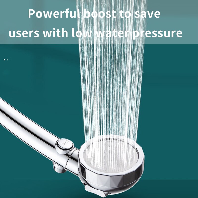 Zhangji Spa Stop Knop Douchekop Hoge Druk Regenval Water Saving Switch Button Spray Nozzle Voor Badkamer Accessoires