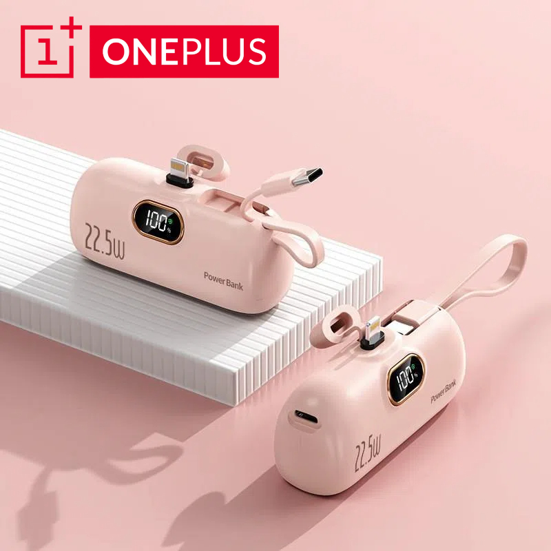 ONEPLUS 30000mAh Mini banco de energía portátil cápsula fuente de alimentación móvil batería externa de emergencia cargador rápido para iPhone tipo c: Rojo / 10000mAh