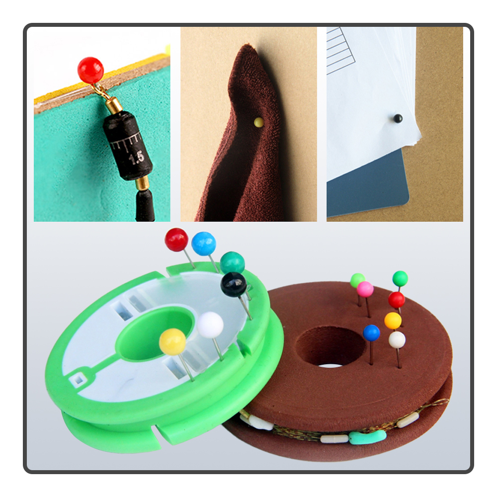 50 stks/doos Boxed Plastic Positionering Bal Naalden Extra Bevestiging Bal Naalden Schuim Spool Vislijn Bevestiging Bal Naald