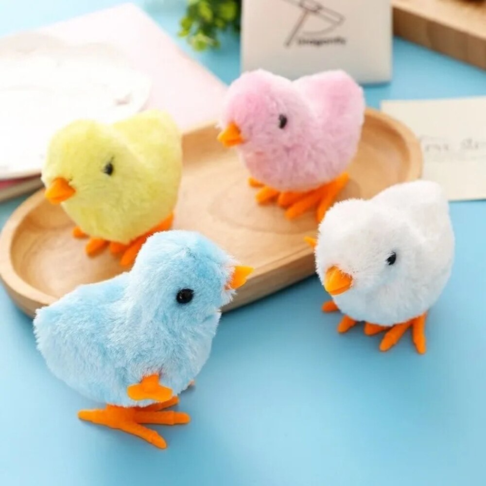 Best Selling Cute Simulation Chicken Jumping And Running Clockwork Toy For Children Boys Girls Like To Wind Up Mini: 6 chicken