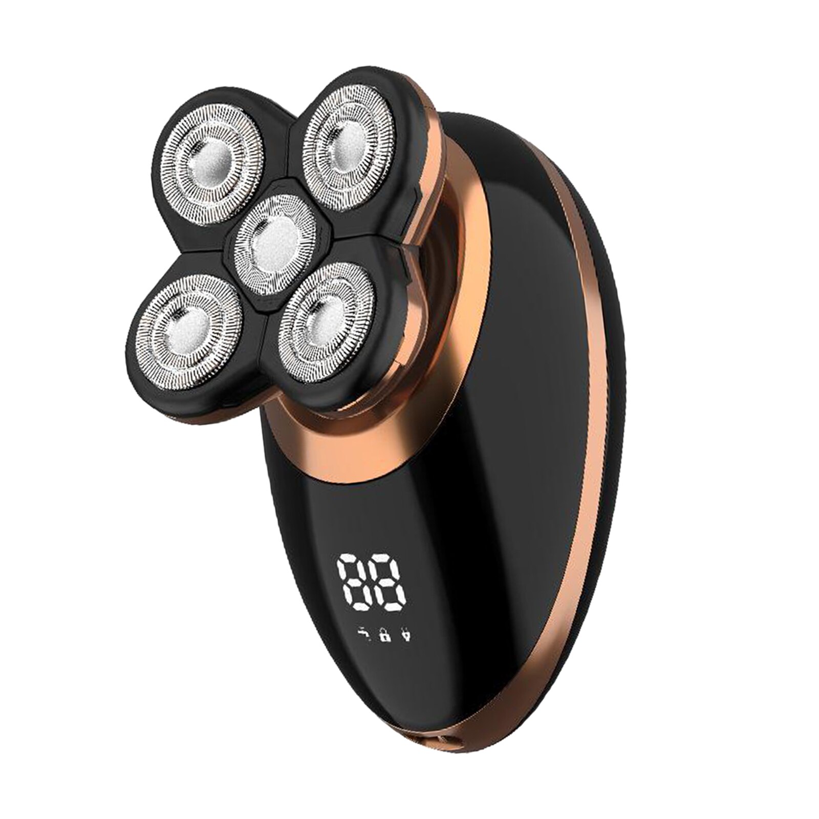 5 IN 1 Electric Shaver for Men USB Rechargeable Bald Head Hair Trimmer Shaving Machine Wet Dry Use LCD display