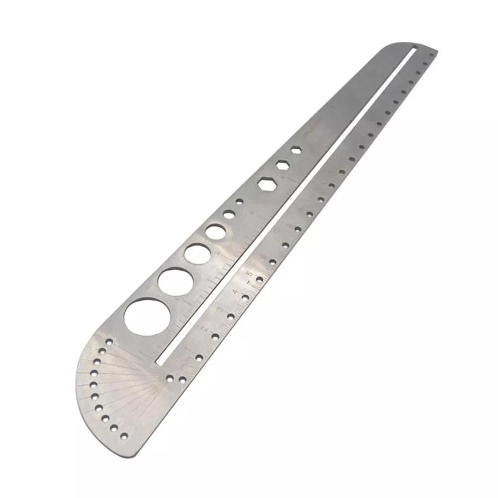 Lightweight Accurate Portable Stainless Steel Protractor Ruler Practical Clear Scale Circle Measure Tool Drawing